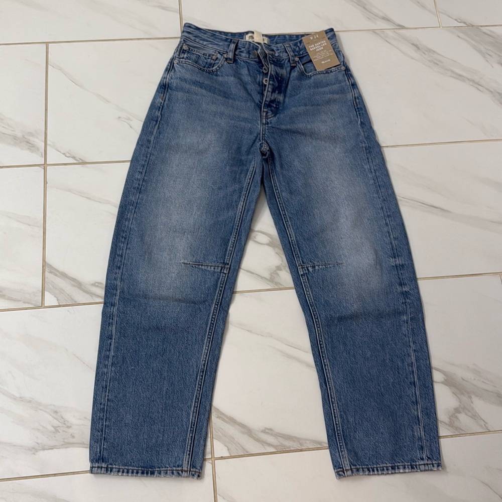 Madewell barrel jeans, brand new with a label
